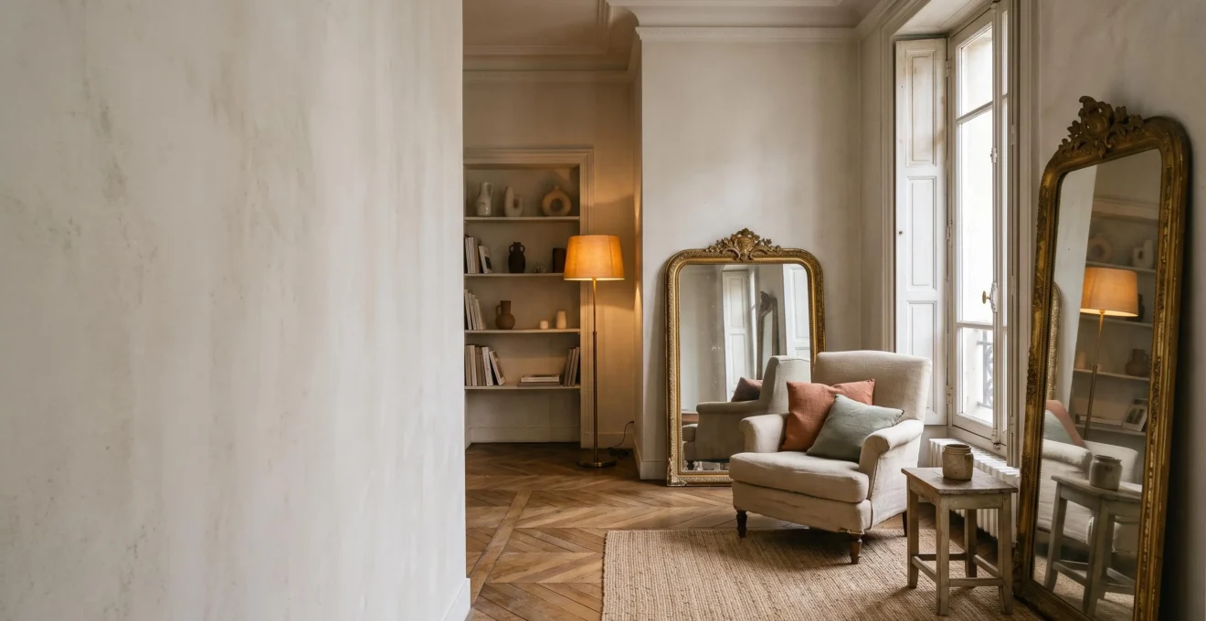 Salon francais lumineux mettant en valeur trois techniques de decoration a petit budget